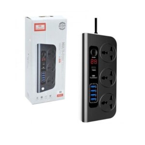 EARLDOM ES-SC02 Socket EU Plug white Digital Multifunctional Power Sockets With 4 USB Ports